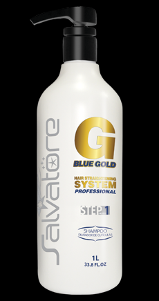 Shampoo Salvatore Blue Gold 1L - KIT ALISAMENTO